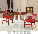 Steel Chair Wooden Table for Dining Room