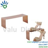 Eco-Friendly Polish Rose Golden Shoe Display Shelves (VMS504)