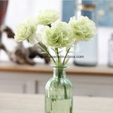 Single Wedding Carnation Silk Flower Artificial Silk Flower Floribunda Carnation for Wedding Decor