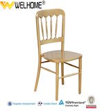 Golden Wooden Chateau Chair for Hotel, Restauran, Salon