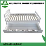 Pine Wood Single Bed with Pull out Drawer (WJZ-B87)