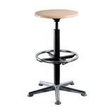 Wooden Top Swivel Bar Stool Footrest Reasonable Price