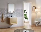 General Bathroom Products Small Stainless Steel Basin 600 Cabinet