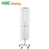 4 Sided Rotating Grid Mesh Floor Stands