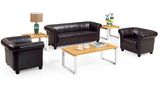 Classic Commerical Reception Leather Sofa
