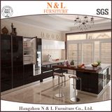 Artificial Wood Veneer Kitchen Cabinet in European Style