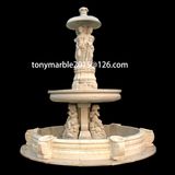 Statue Beige Marble Fountain for Garden Decoration (SY-F010)