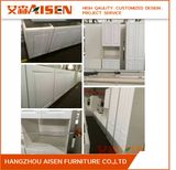 PVC Membraned Shaker Door Panels American Style Kitchen Cabinet