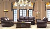 Traditional Antique Leather Sofa Living Room Sofa Set Furniture