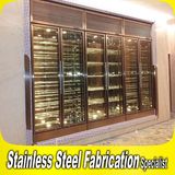 Custom Made KTV Bar Stainless Steel Wine Cabinet