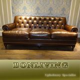 Dark Brown Vintage Sofa (A28)