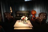 Classic Antique Chesterfield Leather Sofa Set