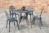 Patio / Winehouse / Garden Furniture Dinner Table and Arm Chairs