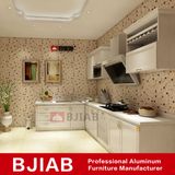 White Oak Modern Metal Home Furniture Aluminum Kitchen Cabinet