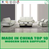 Italian Modern White Color Living Room Leather Sofa
