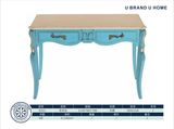Antique Hotel Furniture Wood Lobby Console Table with Drawer