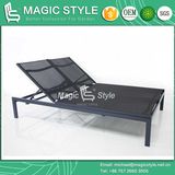 Textile Sunlounger Double Sunlounger Sling Sunbed Outdoor Furniture Deck Lounge Beach Bed