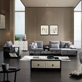 Modern L Shape Fabric Sofa with Beside Cabinet