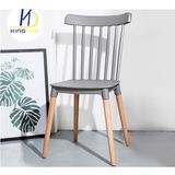 Catering Use Replica Design Beech Wood PP Seat Plastic Restaurant Chairs