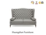 Hotel Furniture Tufted Upholstered Velvety Cotton Fabric Sofa (HD758)