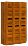 3 Doors Simple Style Wardrobe Solid Wood Wardrobe for Bedroom Furniture