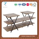 Retail Display Wooden Table with Multiple Levels
