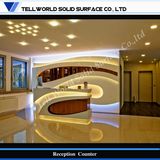 Contemporary Design Corian Artificial Marble Reception Desk Office Furniture