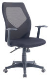 Black Gas Lift PP Armrest and Chassis Chair with Wheels