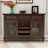 Antique Mahogany Wood Drawer Storage Cabinet (GSP20-003)