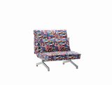 Modern Convertible Fabric Single Sofa Bed