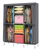 Modern Simple Wardrobe Household Fabric Folding Cloth Ward Storage Assembly King Size Reinforcement Combination Simple Wardrobe (FW-38)