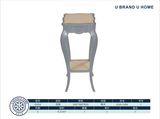 Antique Home Furniture Wood Flower Stand for Living Room