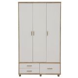 Cheap New Design 3 Door 3 Drawers Wooden Closet Wardrobe
