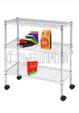 Movable Adjustable Chrome Light Duty Metal Wire Shelving