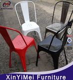 Factory Sale Stackable Antique Metal Dining Chair