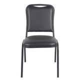 Modern Stacking Chair for Office with Vinyl/ Fabric Upholstered