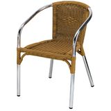 Outdoor Aluminum Wicker Chair (DC-06218)