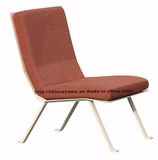 Dining Coffee Restaurant Metal Wire Leisure White Upholstered Chairs