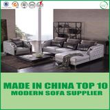 Hotel Furniture Modern Leather Wooden Sofa