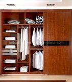 Solid Wood Wardrobe Closet with Two Doors China Supplier