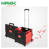 Plastic Luggage Folding Two Wheel Shopping Cart