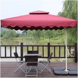 Outdoor Garden Patio Hotel Home Store Restaurant Iron Beach Umbrella with 2 Size (J849)