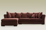 Fabric Corner Chaise Modern Sectional Sofa