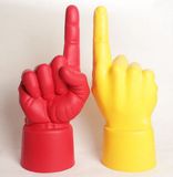 Custom PU Plastic Hand Shape Craft with Stick for Decoration