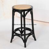 Cross Back Wooden 24 Inch Bar Stool (DC-118)