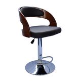 Wooden Veneer Design Swivel Bar Stool