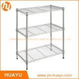 Large Flat Wire Stacking Shelves Collapsible Chrome Plated Flat Wire Shelf