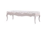 American Style Fabric Wood Bed Stool