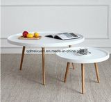 The Contemporary and Contracted Side Table of The Sitting Room Tea Table Furniture Style Wooden Paint Small Family Round Tea Table (M-X3629)