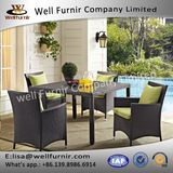 Well Furnir T-094 Wicker 5 Piece Square Patio Dining Set